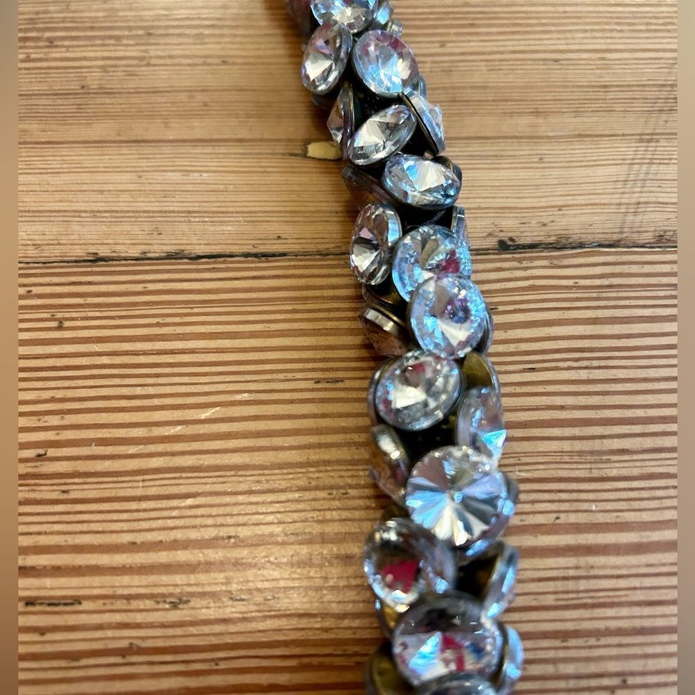 Madewell crystal, curb chain asymmetrical necklace. - Picture 4 of 10
